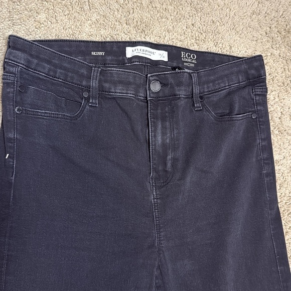 Liverpool Los Angeles Skinny Jeans Women’s 14/32 Black Eco Logical High Rise - Picture 4 of 6